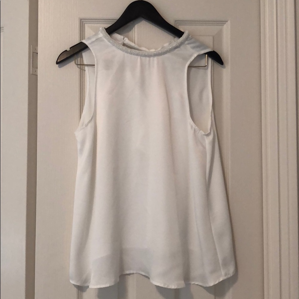 Zara White Slinky Tank